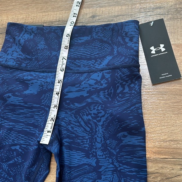 UNDER ARMOUR HIGH RISE LEGGINGS WOMEN BLUE COMPRESSION Sz XS NEW - Picture 5 of 11